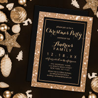 Black Gold Sparkly Parties scintillant Bling Noël