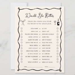 Invitation Black Italien Fête des mariées Voudrait-Elle Plutô