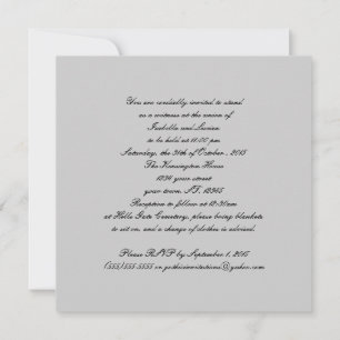 Invitation Black Lace et Diamond Look Goth Mariage Invitatiat