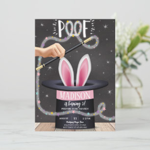 Invitation Black Magic Show Anniversaire