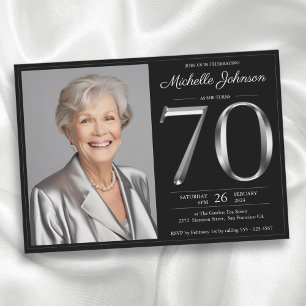 Invitation Black Silver 70e anniversaire