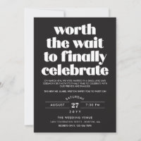 Black Worth the Wait Sequel Mariage Celebration