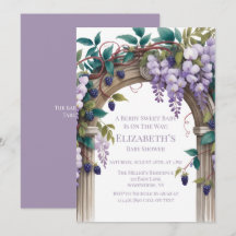 Blackberries & Wisteria Gender Neutral Baby Shower