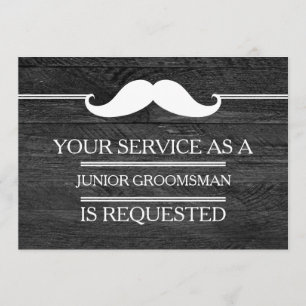 Invitation Blackboard Your Service as a Groomsman Request