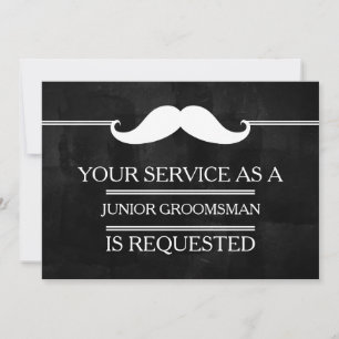 Invitation Blackboard Your Service as a Groomsman Request