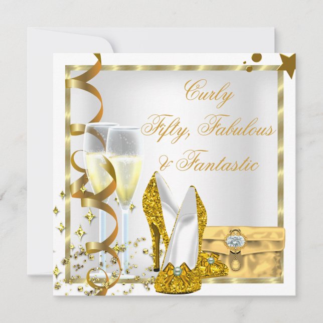Invitation BLANC Curly Fabuleux Fantastique (Devant)