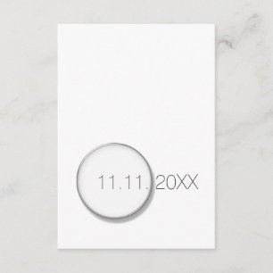 Invitation Blanc Enregistrer La Date Anniversaire Vip Invitat