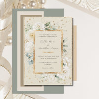 Blanc Floral Hydrangea Rose Gold Cream Mariage
