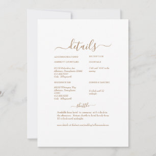 Invitation Blanc Floral Swash Mariage blanc Détail II