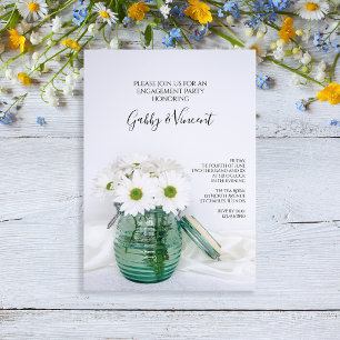 Invitation Blancs dans Blue Jar