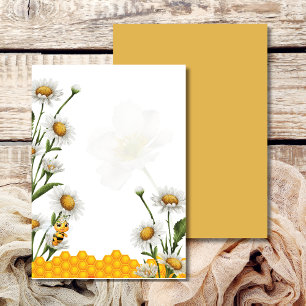 Invitation Blank do-it-yourself Miel Abeille Thème Mama To Be