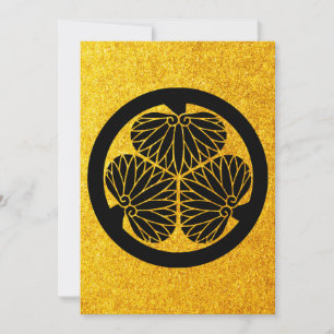 Invitation Blason de famille japonaise Shogun Tokugawa