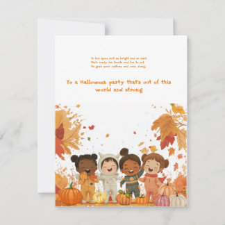Invitation Blast Off to Halloween Fun!