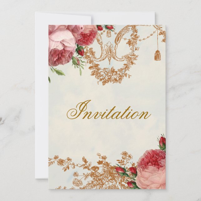 Invitation Blenheim Rose - Ciel d'Été (Devant)