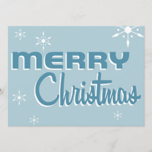 Invitation Bleu à la fête de Noël du milieu du siè