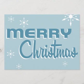 Invitation Bleu à la fête de Noël du milieu du siè