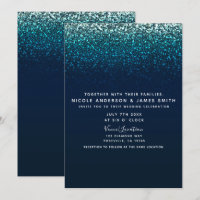 Bleu Aqua Marine Paillettes Scintillement Glamour