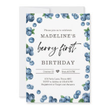 Bleu Berry Sweet 1er premier anniversaire