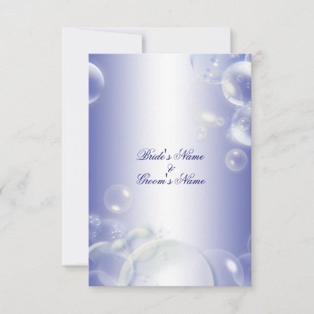 Invitation Bleu blanc mariage (Devant)