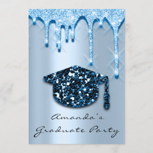 Invitation Bleu Casquette de la marineEffet 3D Glam 🎉