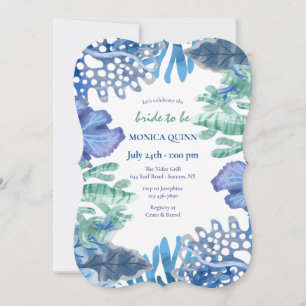 Invitation Bleu corail