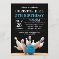 Bleu de fête d'anniversaire d'invitation