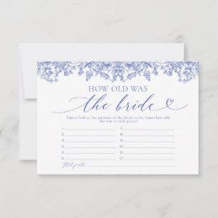 Invitation Bleu Dusty Floral Quel Âge Était Le Jeu De Mariée