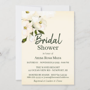Invitation *~* Bleu Elegant White Beach Fête des mariées Rose