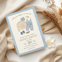 Bleu Jean Baby shower Denim Vêtements de garçon