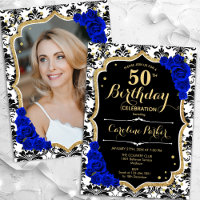 Bleu noir blanc Royal Photo 50e anniversaire