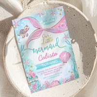 Bleu rose Whimsical Notre Petite Sirène Anniversai