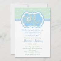 Bleu vert dentelle crochet Sip N Voir Baby shower