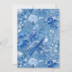 Invitation Bleue Chinoiserie