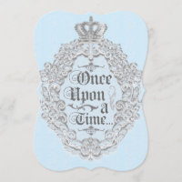Invitation Bleue de Conte de Fées Vintage Storyboo