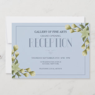 Invitation Bleue de Réception