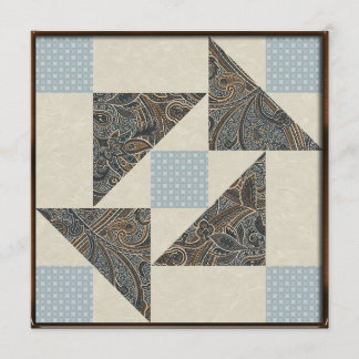 Invitation Bleus et gris du puzzle de la grand-mère