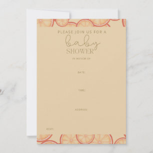 Invitation Bliss d'agrumes doux : Un nouveau début frais
