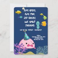 Blobfish Nom personnalisé Fête d'anniversaire