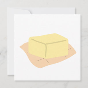 Invitation Bloc de beurre sur papier parchemin cadeau