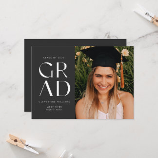 Invitation Blocage graduel de l'ardoise Moderne de la photo G
