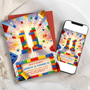 Invitation Blocs de Construction 11e Anniversaire