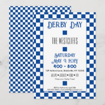 Blocs de soie Jockey Bleu et Blanc Derby
