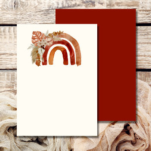 Invitation Blond ajouter votre propre image Terracotta Boho R