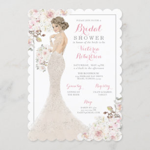 Invitation Blonde Glam Bride dans la Fête des mariées de Gown