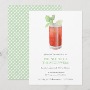 Invitation Bloody Mary au brunch du lendemain de mariage pour