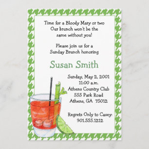 Invitation Bloody Mary Brunch