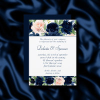 Blooms Chics | Navy Blue and Blush Pink Garland