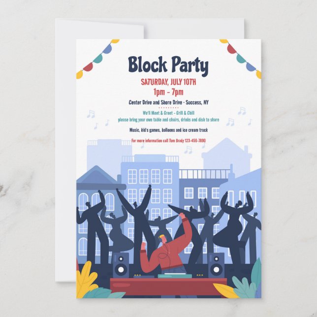 Invitation Bloquer l'invitation de la partie (Devant)