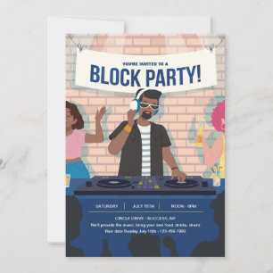 Invitation Bloquer l'invitation urbaine du Parti