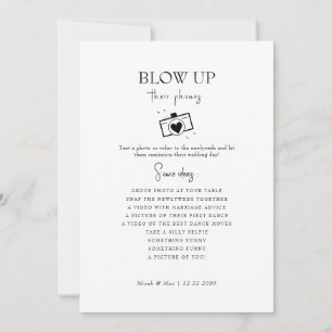 Invitation Blow Up Leurs Téléphones Mariage Réception Idées D